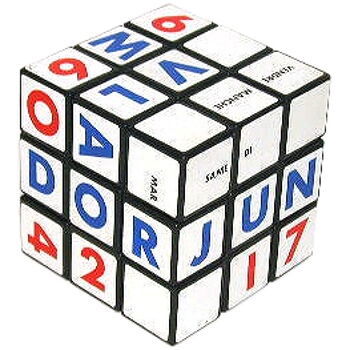 TwistyPuzzles.com > Museum > Rubik's Perpetual Calendar - French